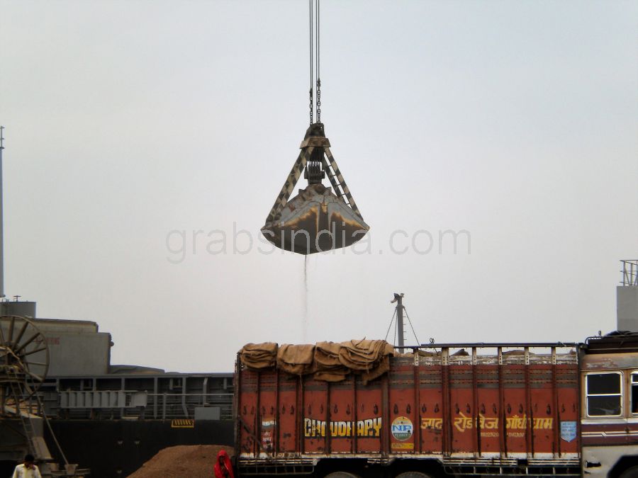 wire rope clamshell grab